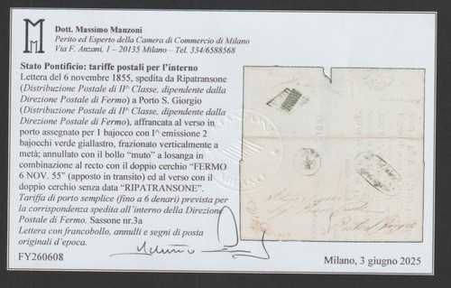 Lettera francobollo frazionato - lettera,