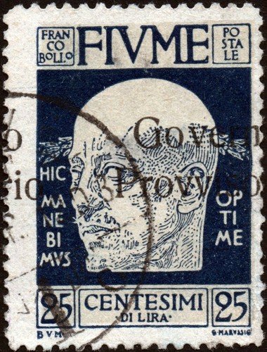 Fiume 1921 25c sassone - ✔️,