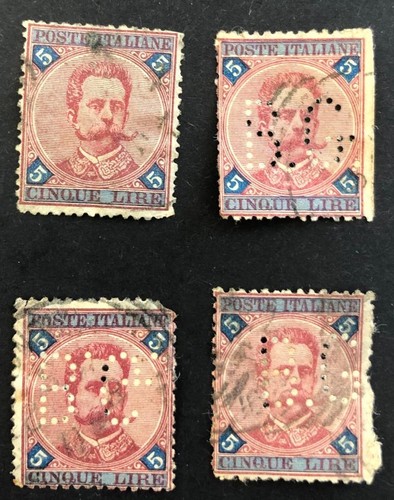 Italie 1891 lot x - italie,
