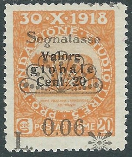 1921 fiume segnatasse 20 - 1921,